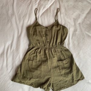 Olive green romper